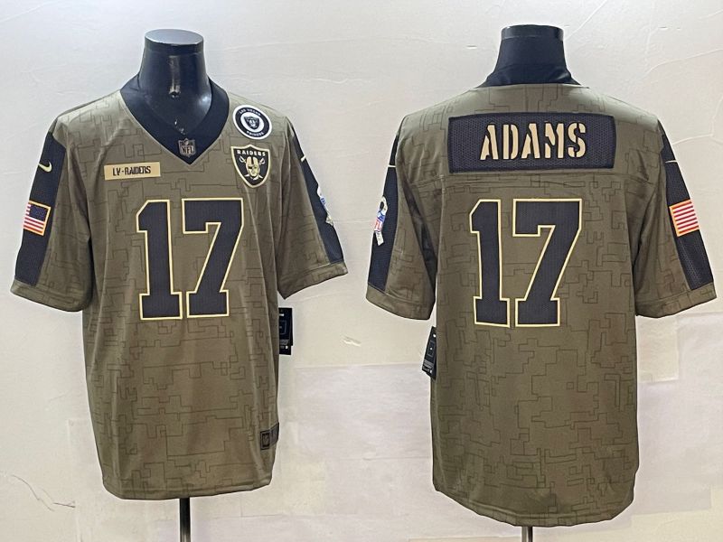 Men Oakland Raiders #17 Adams Green Nike 2025 Salute to Service Limited NFL Jersey style 3->oakland raiders->NFL Jersey
